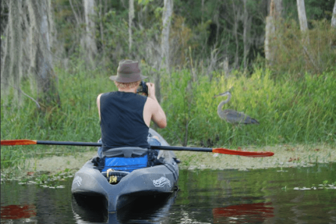 a person rowing a boat in the water