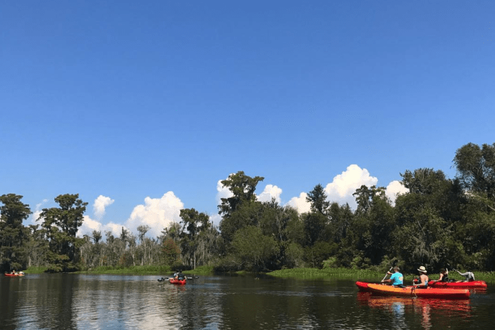 a small boat in a body of water